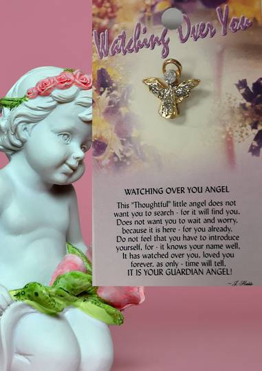 Watching over You Angel Brooch